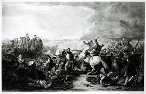 The Death of Colonel James Gardiner at the Battle of Prestonpans in 1745 by English School